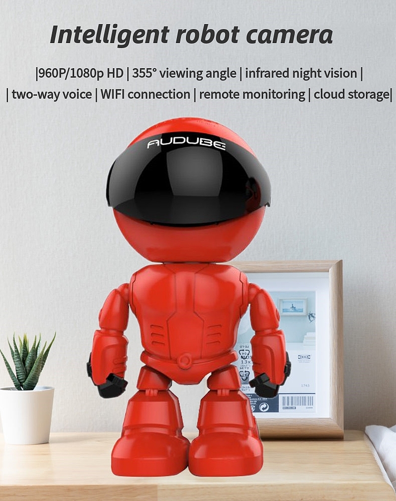 1080P wireless surveillance camera intelligent robot